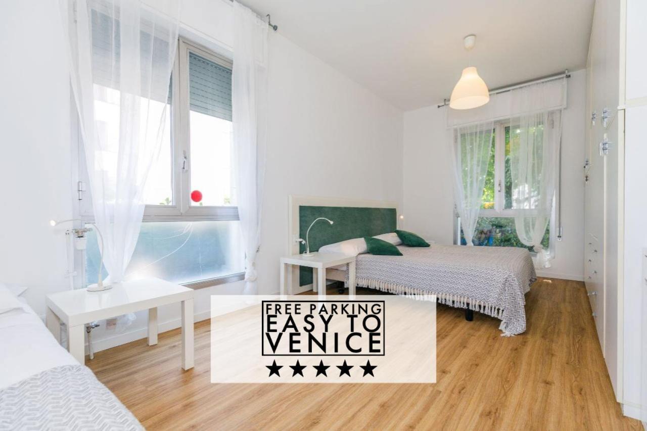 Appartamento Hapton House Elite2 Comodo - Free Park - Accesso Easy A Venezia Mestre Esterno foto